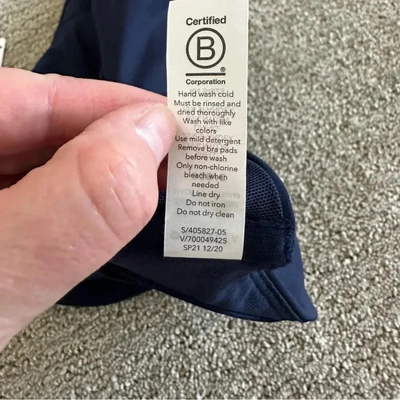 NWT Athleta 32 B/C Blue Maldives High Neck Bikini Top - Picture 8 of 8